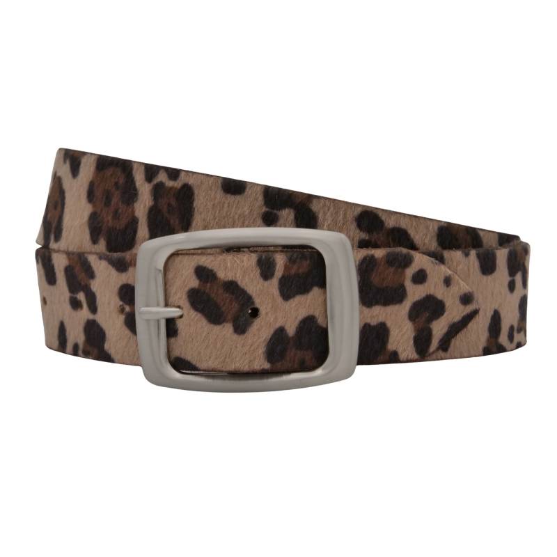 AnnaMatoni Ledergürtel "AnnaMatoni Damen Ledergürtel hochwertiges Kunstfell in Leo Optik" von Annamatoni