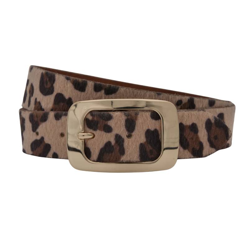 AnnaMatoni Ledergürtel "AnnaMatoni Damen Ledergürtel in hochwertigem Kunstfell in Leo" von Annamatoni