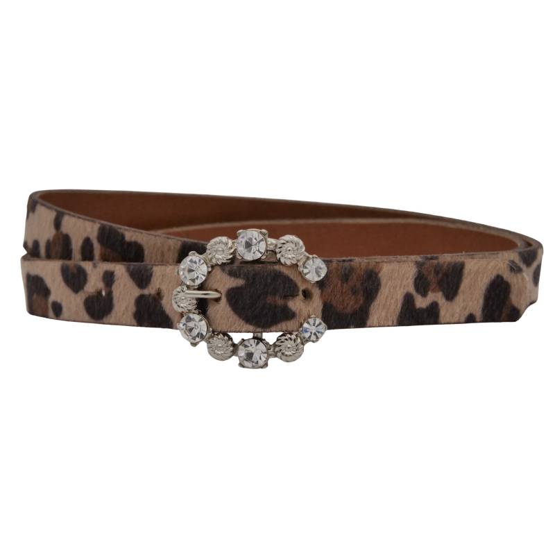 AnnaMatoni Ledergürtel "AnnaMatoni Damen Ledergürtel in hochwertigem Kunstfell in Leo" von Annamatoni