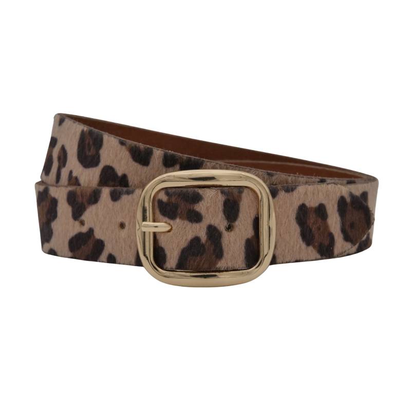 AnnaMatoni Ledergürtel "AnnaMatoni Damen Ledergürtel in hochwertigem Kunstfell in Leo" von Annamatoni