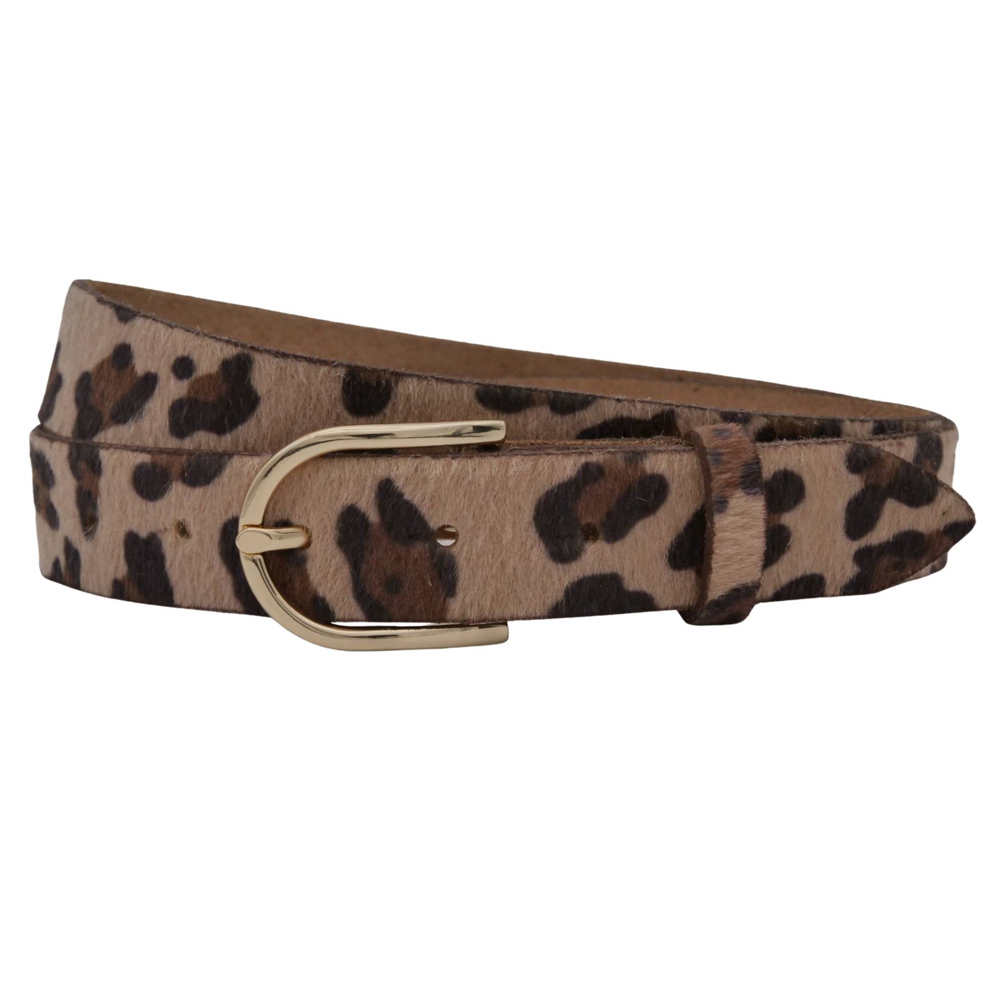 AnnaMatoni Ledergürtel "AnnaMatoni Damen Ledergürtel in hochwertigem Kunstfell in Leo" von Annamatoni