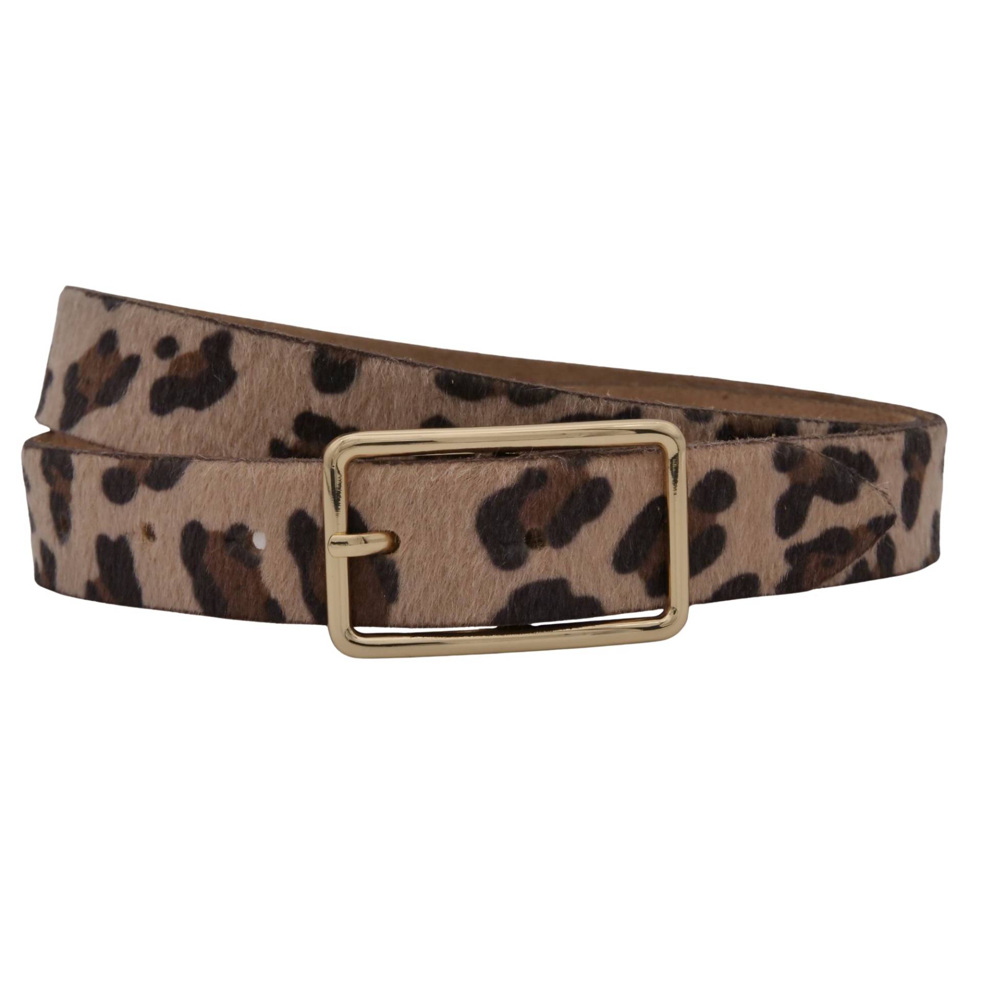 AnnaMatoni Ledergürtel "AnnaMatoni Damen Ledergürtel in hochwertigem Kunstfell in Leo" von Annamatoni