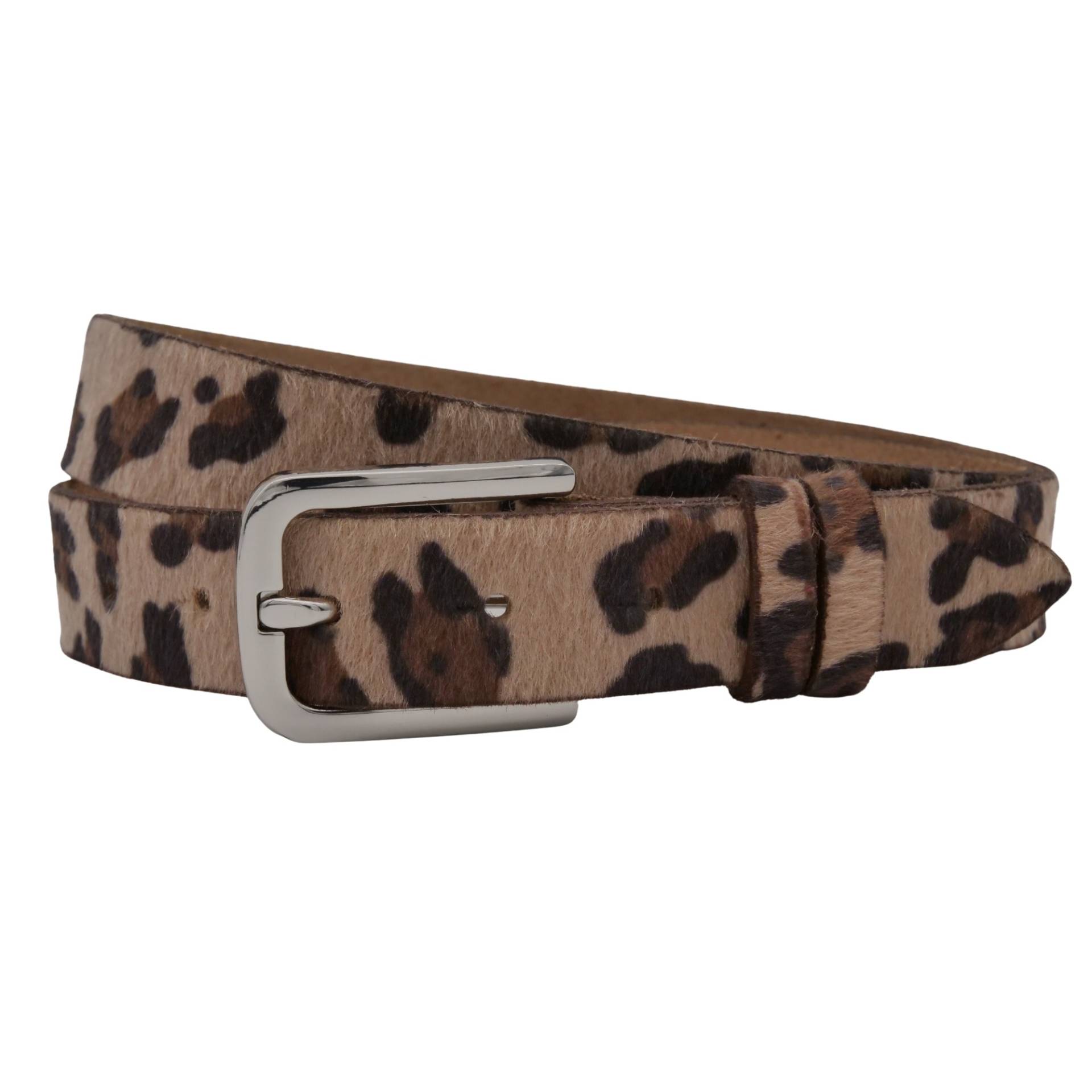 AnnaMatoni Ledergürtel "AnnaMatoni Damen Ledergürtel in hochwertigem Kunstfell in Leo" von Annamatoni