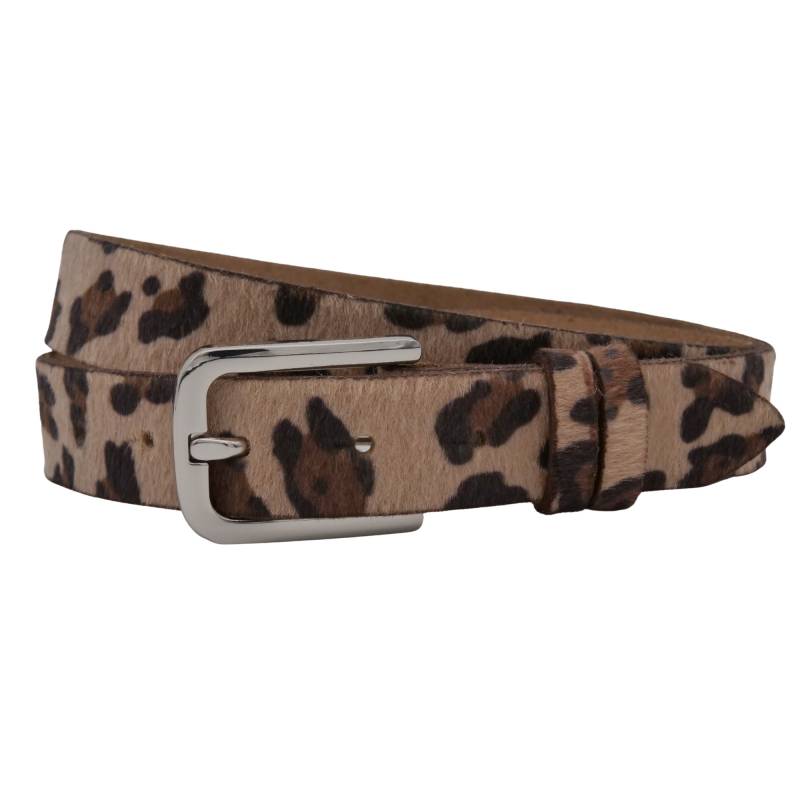 AnnaMatoni Ledergürtel "AnnaMatoni Damen Ledergürtel in hochwertigem Kunstfell in Leo" von Annamatoni