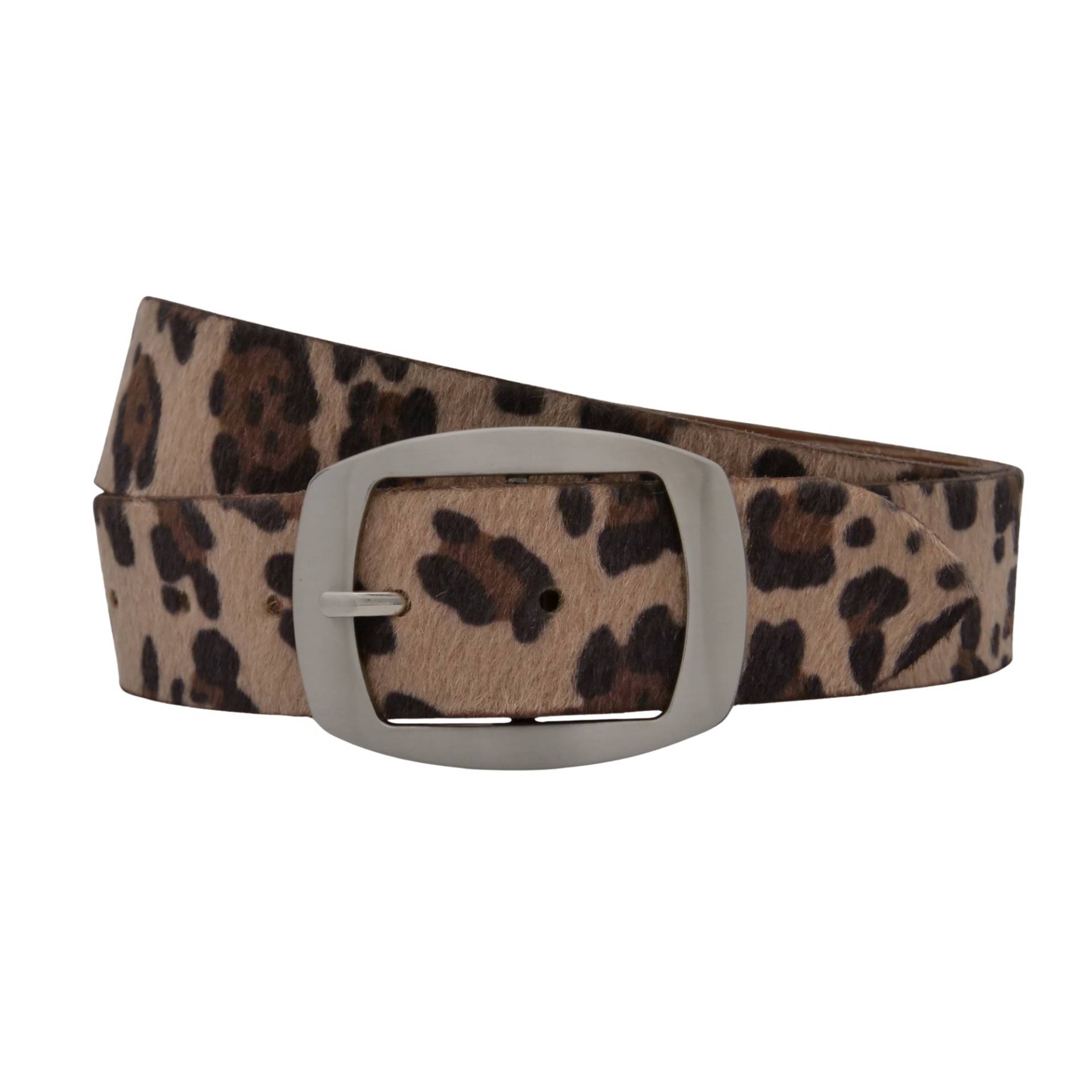 AnnaMatoni Ledergürtel "AnnaMatoni Damen Ledergürtel in hochwertigem Kunstfell in Leo" von Annamatoni