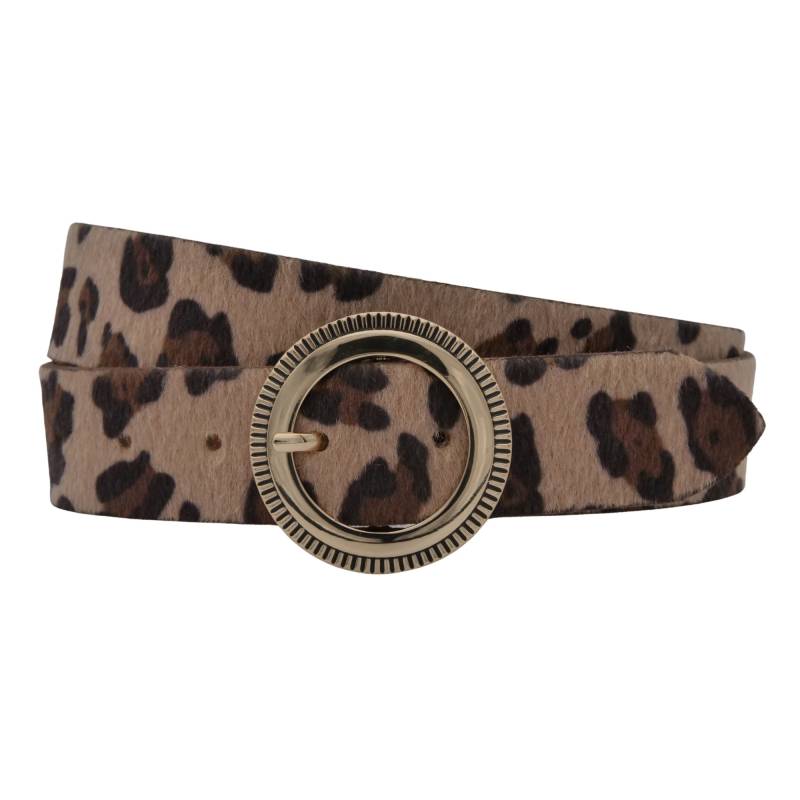 AnnaMatoni Ledergürtel "AnnaMatoni Damen Ledergürtel in hochwertigem Kunstfell in Leo" von Annamatoni