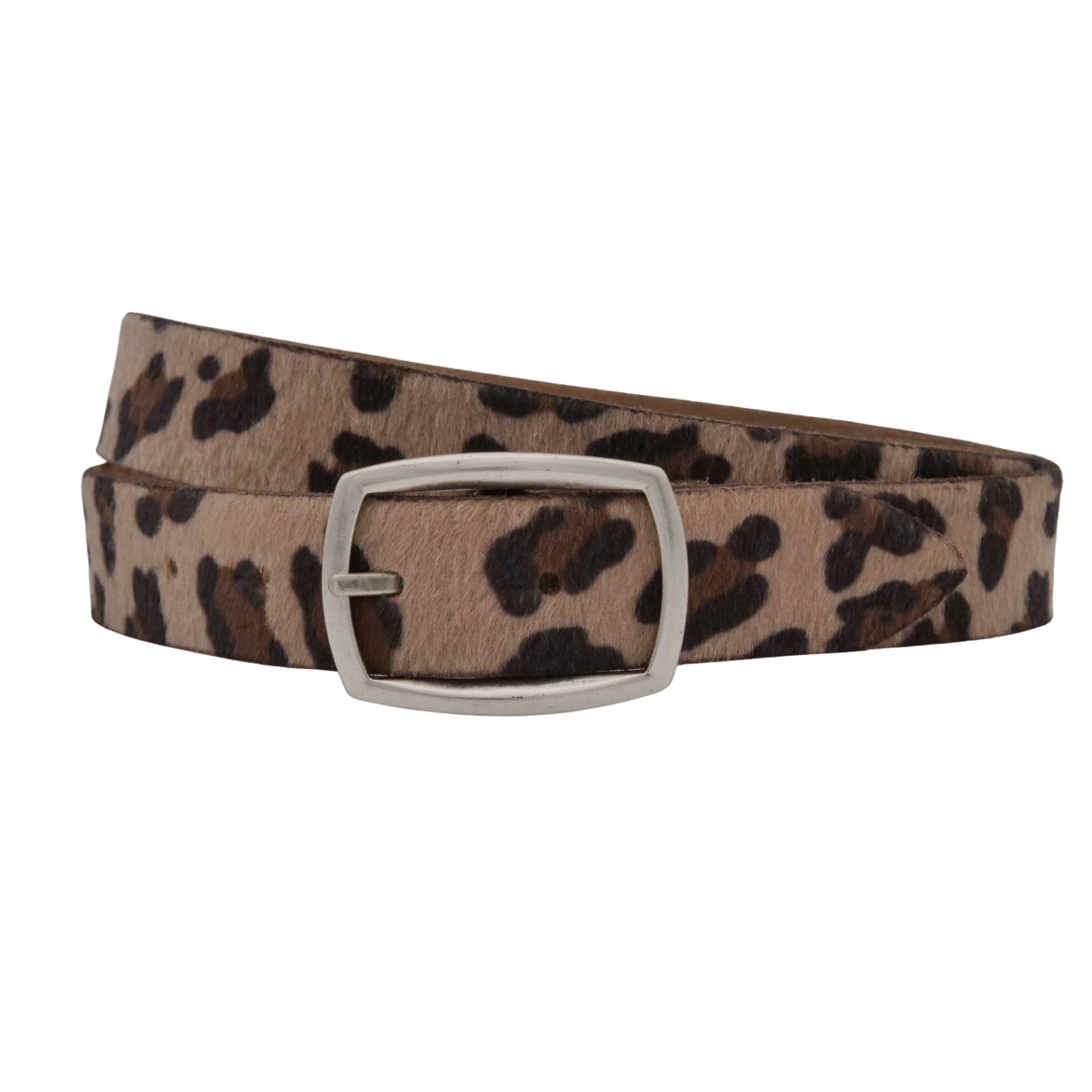 AnnaMatoni Ledergürtel "AnnaMatoni Damen Ledergürtel in hochwertigem Kunstfell in Leo" von Annamatoni