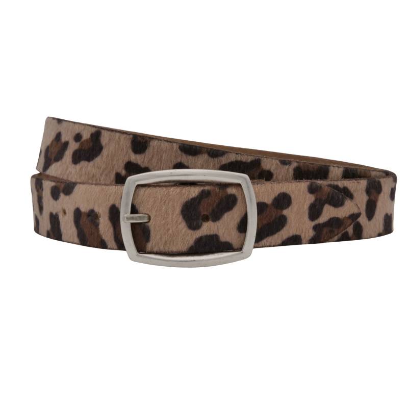 AnnaMatoni Ledergürtel "AnnaMatoni Damen Ledergürtel in hochwertigem Kunstfell in Leo" von Annamatoni