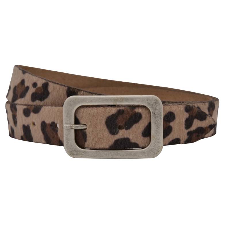 AnnaMatoni Ledergürtel "AnnaMatoni Damen Ledergürtel in hochwertigem Kunstfell in Leo" von Annamatoni