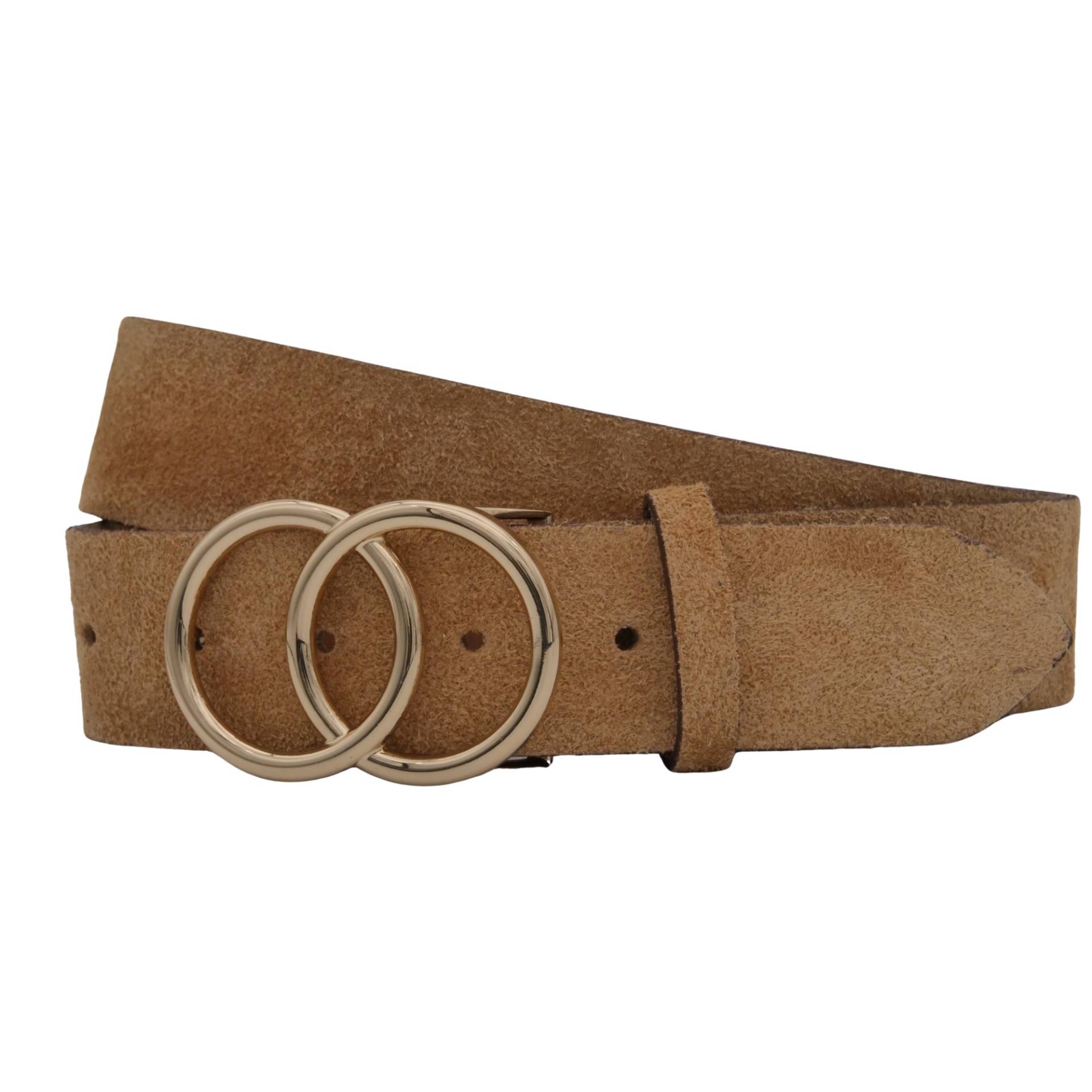 AnnaMatoni Ledergürtel "AnnaMatoni Damen Ledergürtel in hochwertigem Velour Leder 4cm" von Annamatoni