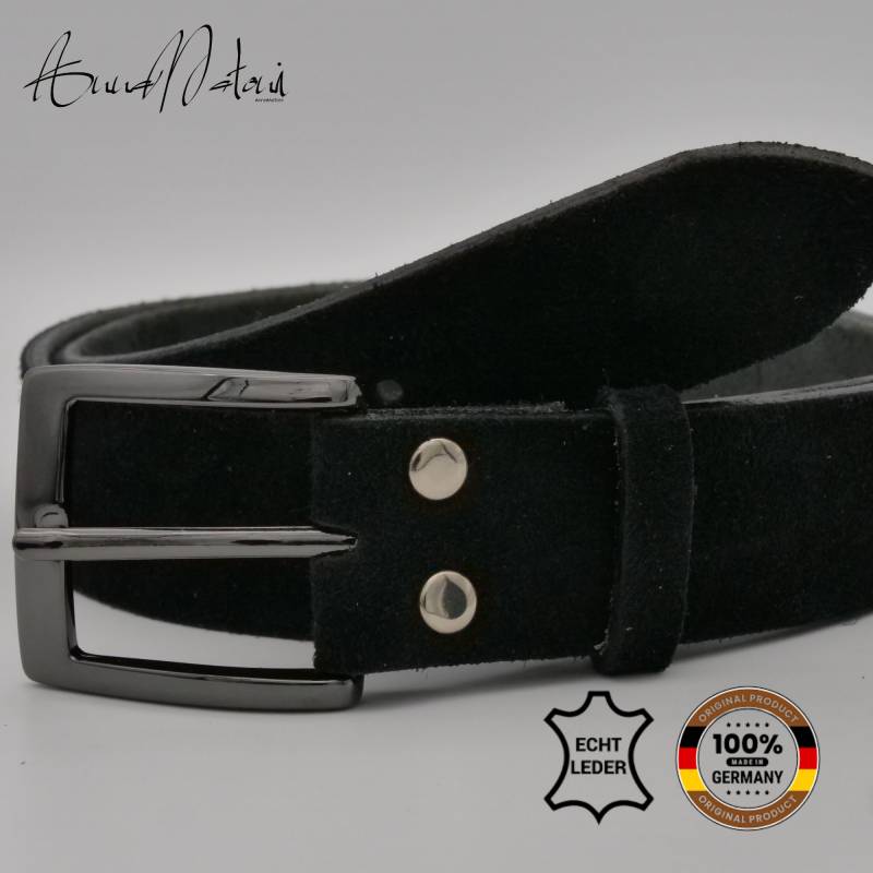 AnnaMatoni Ledergürtel "AnnaMatoni Damen Ledergürtel in hochwertigem Velour Leder 4cm" von Annamatoni