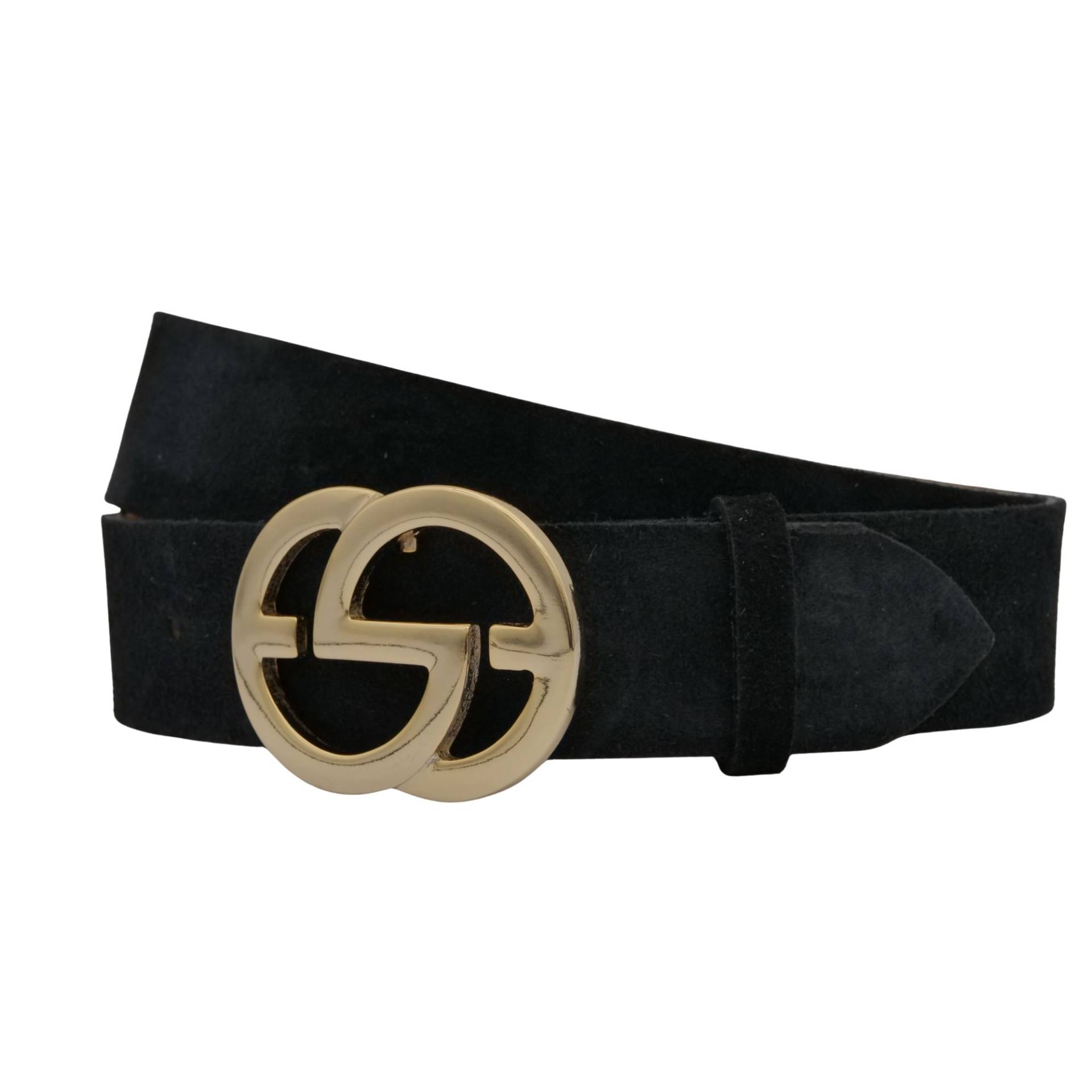 AnnaMatoni Ledergürtel "AnnaMatoni Damen Ledergürtel in hochwertigem Velour Leder 4cm" von Annamatoni