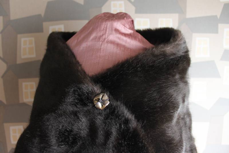 Vintage Braunes Schulter-Wrap Mit Kunstpelz - Heinz Oestergaard Design von Annas7Closet