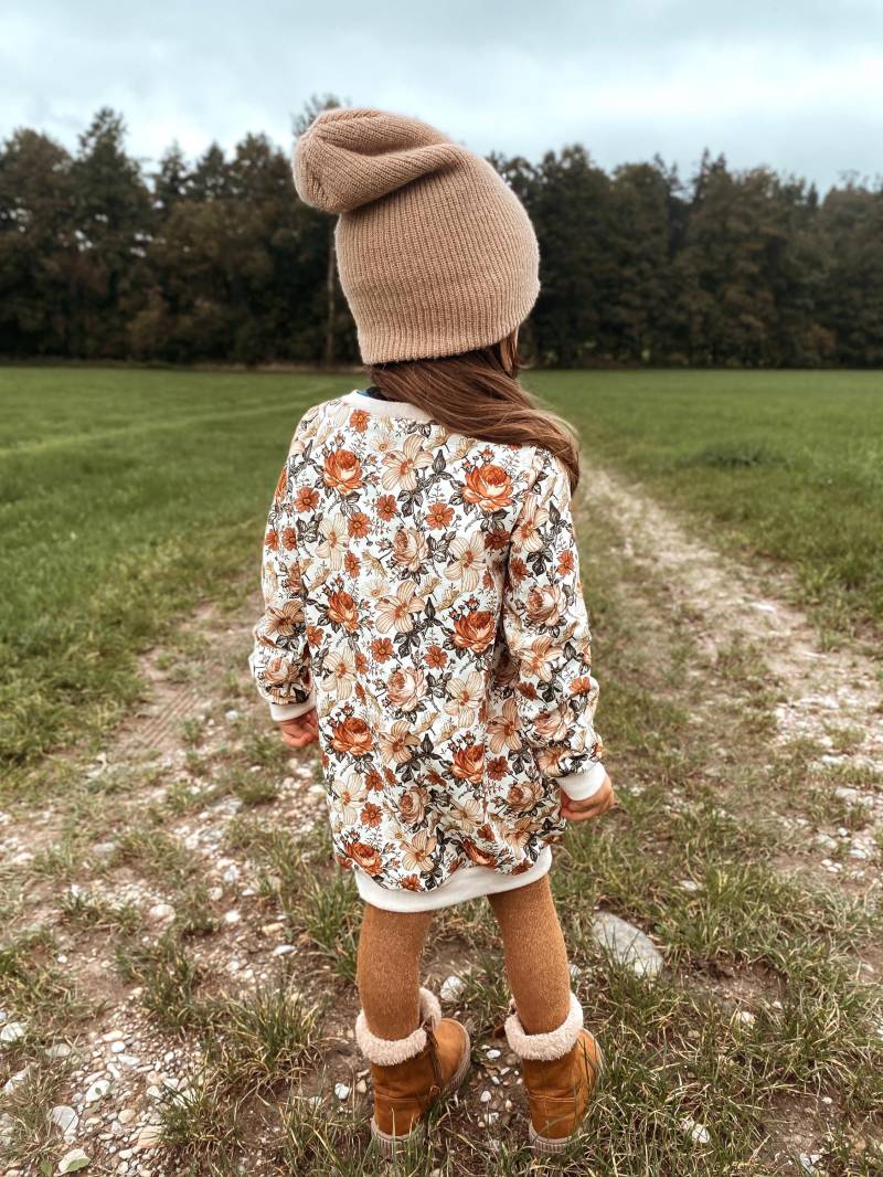 Ballonkleid Mädchen Herbst Handmade | Kleid Mit Stirnband Langarm Blumen Festliches Outfit Geschenk Geburtstag Taufe von AnnasFadenliebe