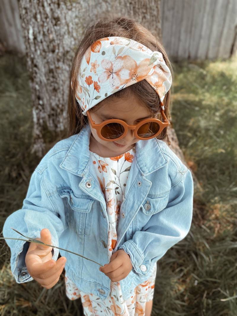 Mädchen Kleid - Sommerkleid Sommerkleidung Mit Blumen Süße Mädchenkleidung Kinderkleid Jersey Kleider Gr. 74-134 von AnnasFadenliebe