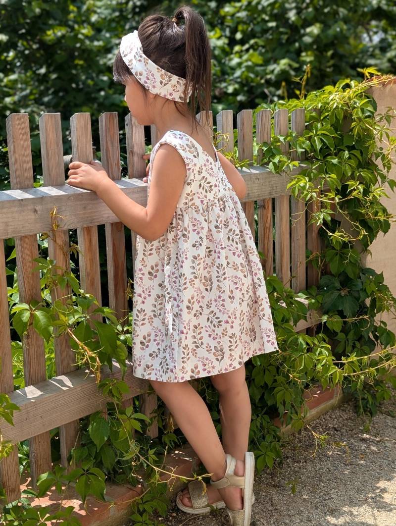 Mädchen Kleid - Sommerkleid Sommerkleidung Mit Blumen Süße Mädchenkleidung Kinderkleid Jersey Kleider Gr. 74-134 von AnnasFadenliebe