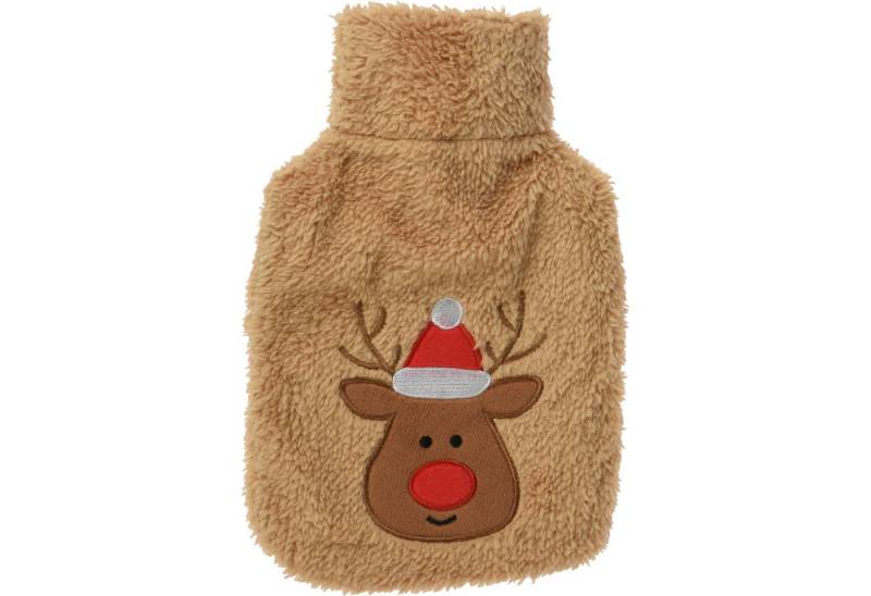 Annastore Wärmflasche Wärmflasche mit Microfaserbezug kuschelige Wärmflasche, 850 ml, waschbarer Bezug, Weihnachtlich Annastore Wärmflasche Wärmflasche mit Microfaserbezug kuschelige Wärmflasche, 850 ml, waschbarer Bezug, Weihnachtlich von Annastore