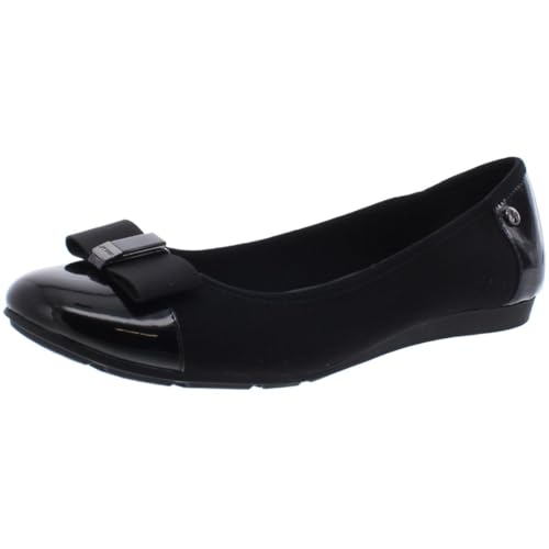 Anne Klein Alive Flat, Schwarz (Schwarzes Multi-Stoff), 38.5 EU von Anne Klein