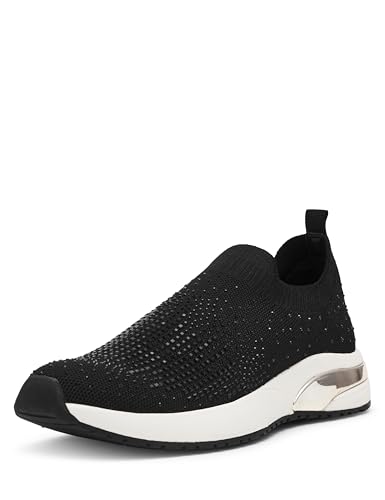 Anne Klein Compete-c Damen-Sneaker, Schwarz/Kristall, 37.5 EU von Anne Klein