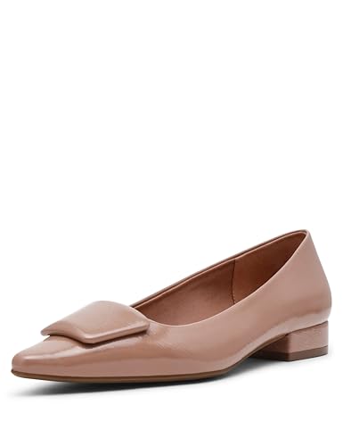 Anne Klein Crawford Ballerinas für Damen, Hautfarbenes Lackleder, 38 EU von Anne Klein