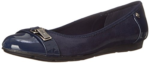 Anne Klein Damen Able Fabric/Stoffbehandlung, Tela Hábil- Ballerinas, Navy, 42 EU von Anne Klein