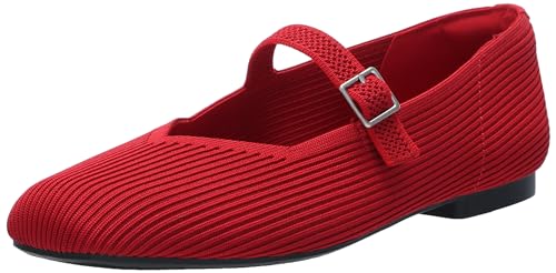 Anne Klein Damen Amerie Ballerinas, Rot/Ausflug, einfarbig (Getaway Solids), 37 EU von Anne Klein