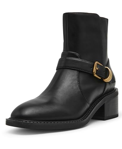 Anne Klein Damen Amias Stiefelette, Schwarz glatt, 37.5 EU von Anne Klein