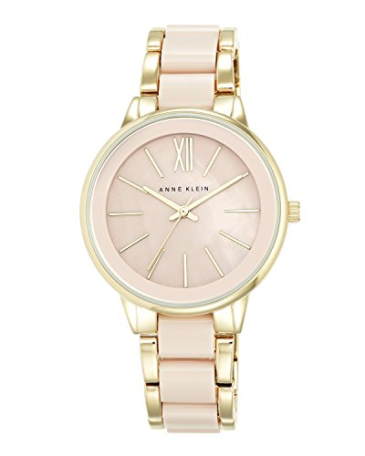 Anne Klein Damen Analog Quarz Uhr mit Edelstahl Armband AK/N1412BMGB von Anne Klein