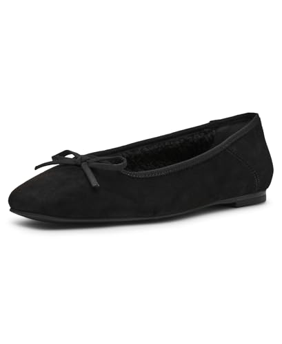 Anne Klein Damen Anna-f Ballerinas, Schwarzes Wildleder, 38 EU von Anne Klein