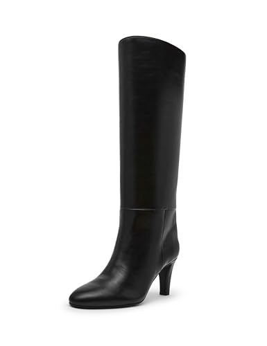 Anne Klein Damen Arcadia Mid Calf Boot, Schwarz glatt, 41 EU von Anne Klein