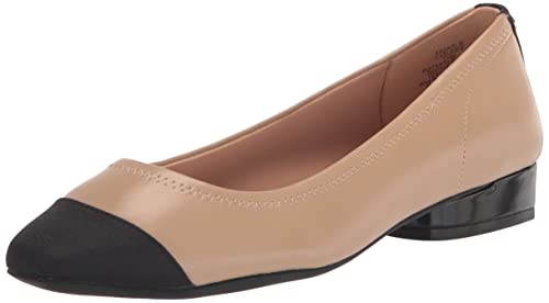 Anne Klein Damen Carlie Ballerinas, Hautfarben/Schwarz, 40 EU von Anne Klein