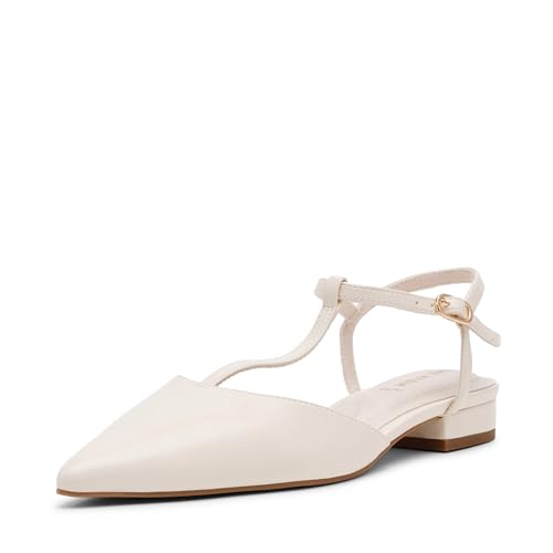 Anne Klein Damen Emily Ballerinas, Knochen, 41 EU von Anne Klein