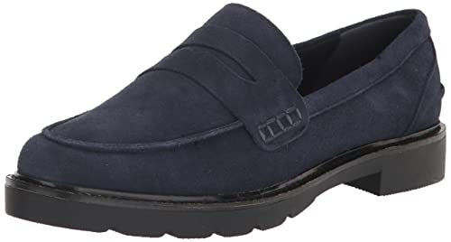 Anne Klein Damen Emmylou Flacher Slipper, Marineblau, 42.5 EU von Anne Klein