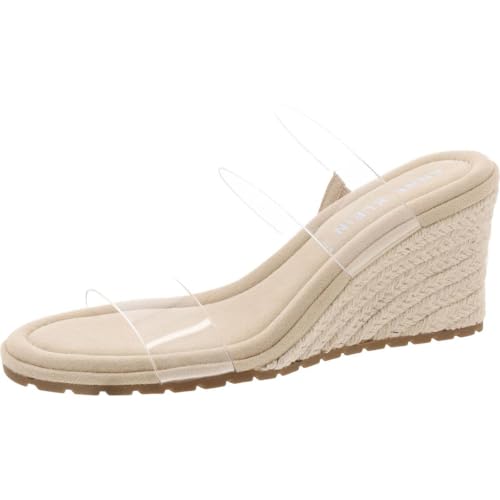 Anne Klein Damen Espadrille mit offenem Zehenbereich, Keilabsatz, transparent, Naturfarben, Größe 40 Anne Klein Damen Espadrille mit offenem Zehenbereich, Keilabsatz, transparent, Naturfarben, Größe 40 von Anne Klein