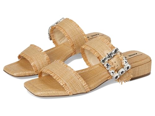 Anne Klein Damen Lillie Sandale, Natürlicher Bast, 42 EU Anne Klein Damen Lillie Sandale, Natürlicher Bast, 42 EU von Anne Klein