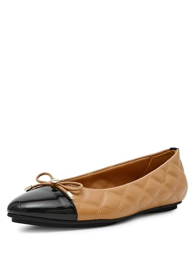 Anne Klein Damen Luci-q Ballerinas, Nude Schwarz, 38.5 EU von Anne Klein