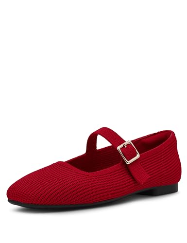 Anne Klein Damen Mabel Ballerinas, Rot/Ausflug, einfarbig (Getaway Solids), 37 EU von Anne Klein