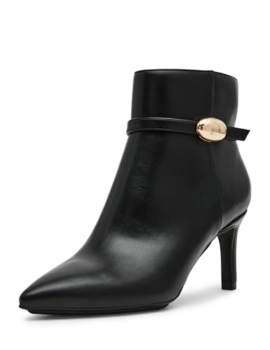 Anne Klein Damen Margie Stiefelette, Schwarz glatt, 41 EU von Anne Klein
