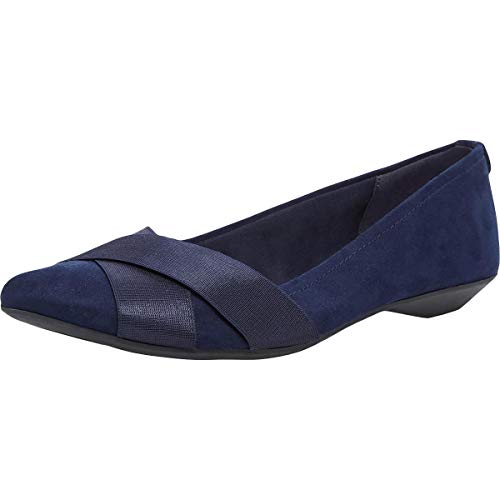 Anne Klein Damen Oalise Flach, Marineblau Ballerinas, 42.5 EU von Anne Klein