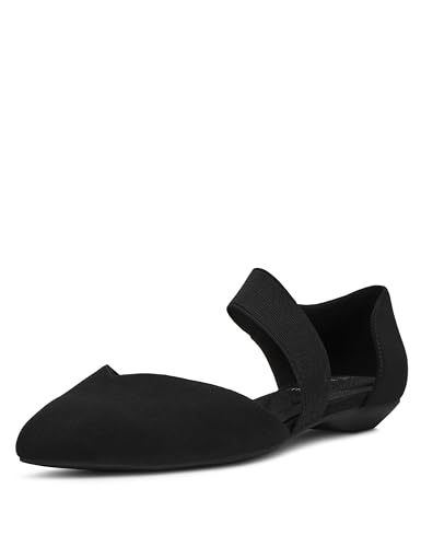 Anne Klein Damen Oksanna Ballerinas, Schwarz Stretch, 37.5 EU von Anne Klein