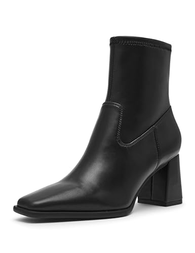 Anne Klein Damen Paidge Stiefelette, Schwarz glatt, 39.5 EU von Anne Klein