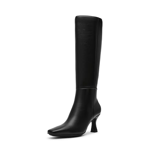 Anne Klein Damen Perfektion-wc Halblange Stiefel, Schwarz glatt, 37 EU von Anne Klein