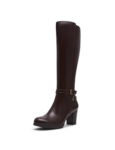 Anne Klein Damen Rylee Halblange Stiefel, Braun, 39.5 EU von Anne Klein