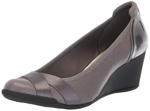 Anne Klein Damen Timeout Wedge Heel Pumps, Zinnfarben, 39 EU von Anne Klein