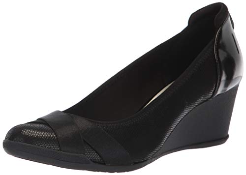 Anne Klein Damen Timeout Wedge Pumps, Schwarz, 35.5 EU von Anne Klein