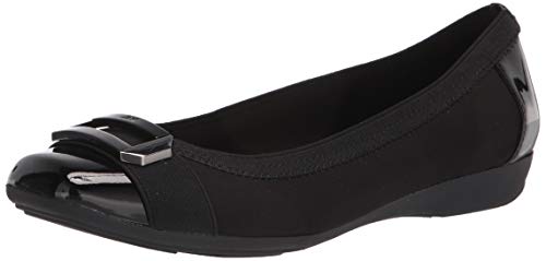 ANNE KLEIN Damen Uplift Ballerinas, Schwarz, 37 EU von Anne Klein