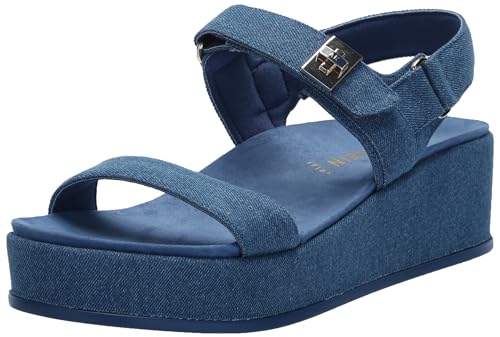 Anne Klein Damen Violette Keilsandale, Denim, 36 EU von Anne Klein