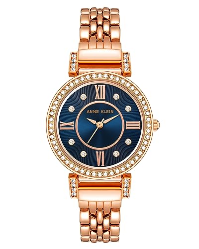 Anne Klein Premium Armbanduhr mit Kristallbesatz, AK/2928NVRG von Anne Klein