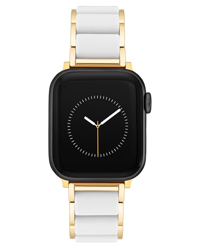 Anne Klein Modisches Silikon-Armband für Apple Watch, sicher, verstellbar, Apple Watch Ersatzband, passend für die meisten Handgelenke, Weiß, weiß von Anne Klein