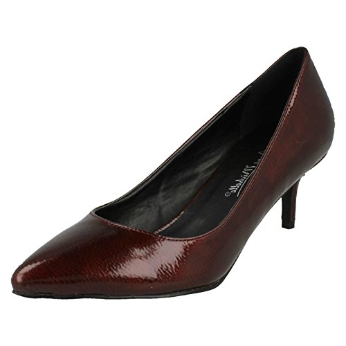 Anne Michelle , Damen Durchgängies Plateau Sandalen mit Keilabsatz , rot - burgunderfarben - Größe: 39 von Anne Michelle